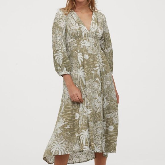 Desmond & Dempsey x H&M Linen Blend Dress - Picture 1 of 6